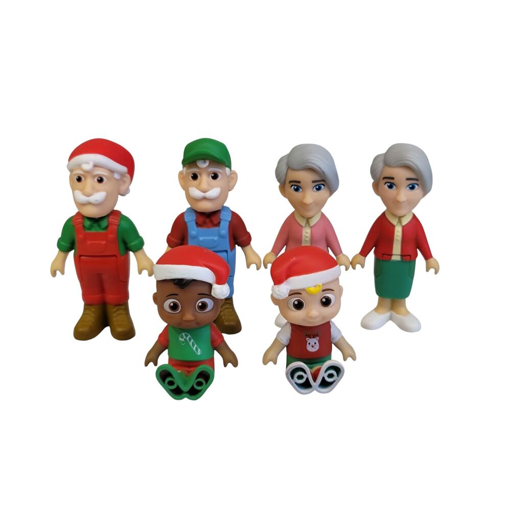 CoComelon Christmas Figures Grandpa Grandma Cody JJ - Picture 9 of 9
